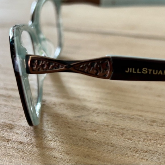 Jill Stuart brown and turquoise stylish Glasses - Picture 2 of 7